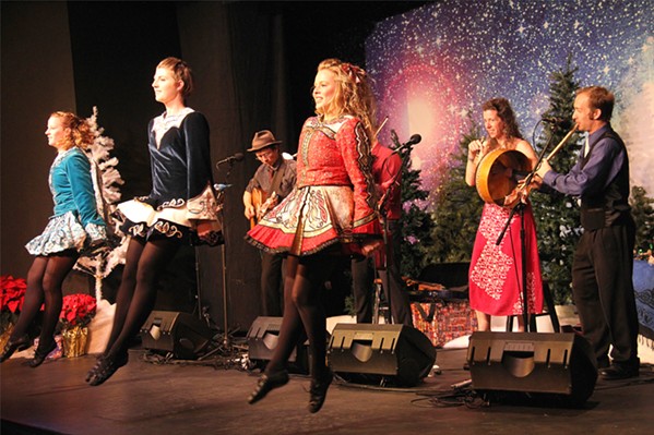 GET YOUR IRISH UP! The 13th annual Winterdance Celtic Christmas Celebration featuring Molly's Revenge, guest vocalist Amelia Hogan, and the Turco Irish Dancers performs on Dec. 22, in Los Osos' South Bay Community Center. - PHOTO COURTESY OF THE WINTERDANCE CELTIC CHRISTMAS CELEBRATION