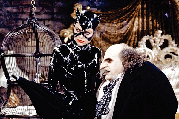 GO BATTY Catwoman (Michelle Pfeiffer) and the Penguin (Danny DeVito) form a deadly alliance in Tim Burton's Batman Returns. - PHOTO COURTESY OF WARNER BROS.