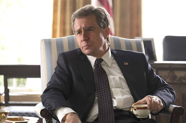 COMMANDER-IN-CHIEF Adam McKay (The Big Short) directs Sam Rockwell as President George W. Bush, in the Dick Cheney biopic Vice. - PHOTO COURTESY OF ANNAPURNA PICTURES