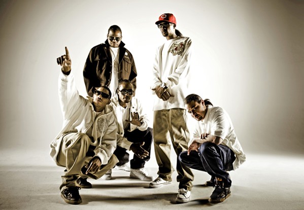 STRIGHT OUTTA CLEVELAND Fast rapping and harmony-rich hip-hop act Bone Thugs-N-Harmony plays the Fremont Theater on Jan. 11. - PHOTO COURTESY OF BONE THUGS-N-HARMONY
