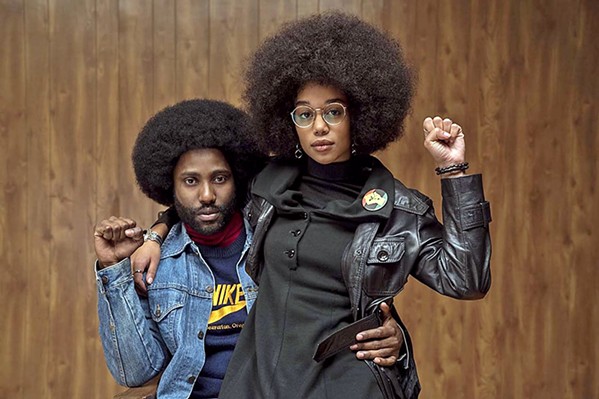 UNDERCOVER BROTHER Ron Stallworth (John David Washington, left) infiltrates the local KKK through a phone call, in BlacKkKlansman, nominated for six Oscars including Best Picture. - PHOTO COURTESY OF 40 ACRES &amp; A MULE FILMWORKS