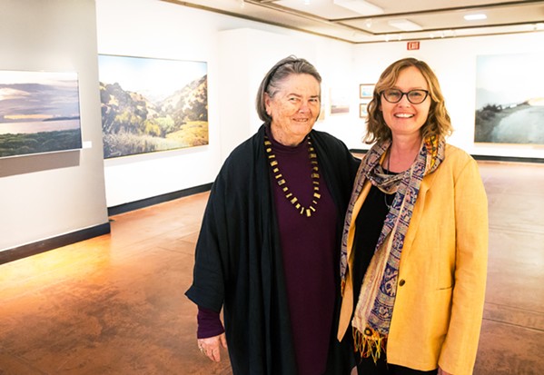 PASSING THE TORCH SLO Museum of Art Curator Ruta Saliklis (right) will serve as interim executive director when longtime Director Karen Kile (left) steps down in May. - PHOTO BY JASYON MELLOM