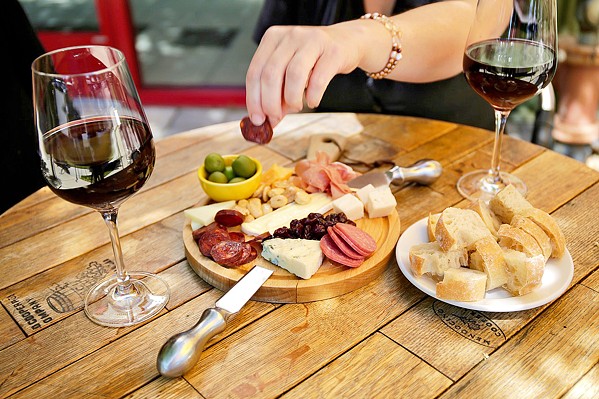 PAIR IT UP At Vivant Artisan Cheese shop in Paso Robles, you can pair your wine with a curated meat and cheese plate and a seat on the patio. - PHOTO COURTESY OF VIVANT ARTISAN CHEESE