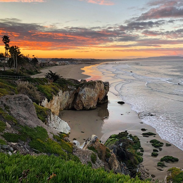 LOCAL Photographer Vanessa Veiock relocated to the Central Coast from the East Coast in July and enjoys taking photos of local spots, like the cliffs at Pismo Beach. - PHOTOS COURTESY OF VANESSA VEIOCK