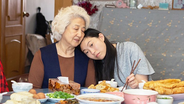 SAYING GOODBYE Chinese-American Billi (Awkwafina, right) returns to China when her grandmother, Nai Nai (Shuzhen Zhao) is diagnosed with terminal cancer, in The Farewell. - PHOTO COURTESY OF BIG BEACH FILMS