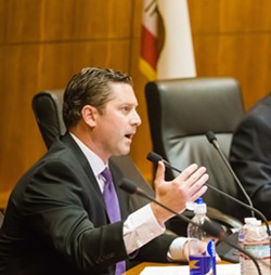 STAYIN' ALIVE? State Assemblyman Jordan Cunninhgam (R-Templeton) wants to keep Diablo Canyon running by passing a constitutional amendment to classify nuclear power as renewable energy. - FILE PHOTO BY JAYSON MELLOM