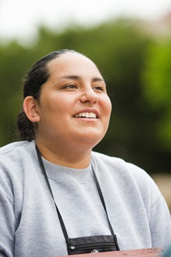RESPONSIBILITIES Stephanie Recio-Soltero wants to continue her educational career by attending community college post Grizzly, but she wants to go to a place close to home to be with her 10-month-old daughter. - PHOTOS BY JAYSON MELLOM
