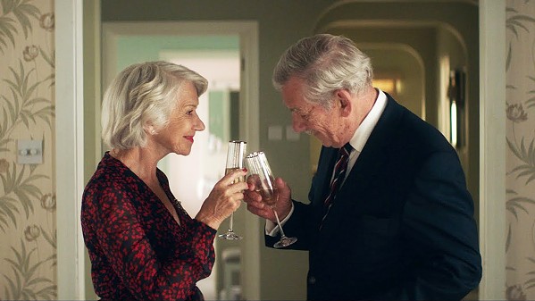 LIES AND LOVE Conman Roy Courtnay (Ian McKellen, right) starts to fall for his mark, rich widow Betty McLeish (Helen Mirren), in The Good Liar. - PHOTO COURTESY OF NEW LINE CINEMA