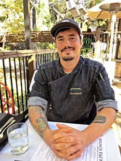 AGHS CLASS OF '08 Meet Michael Avila, Novo's new chef. Avila grew up in SLO County and worked his way up by absorbing the knowledge of his large farming family and by learning from the mentorship of local chefs and his late Portuguese grandma Juanita. - PHOTOS BY BETH GIUFFRE