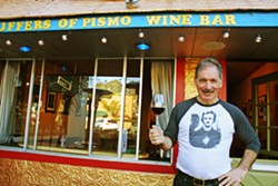 SUPPORT LOCAL Puffer's of Pismo (owner Charlie Puffer is pictured) is one of dozens of SLO County businesses participating in Left Coast T-Shirt's Here for Good campaign. - FILE PHOTO BY HAYLEY CAIN