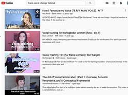 DIY? There are a lot of free tutorials online for those hoping to use their voices differently. Some of those are great, but local speech pathologist Simone Huls said professional transgender voice therapy is the safer route. - SCREENSHOT FROM YOUTUBE
