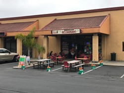 OPEN FOR BUSINESS South SLO County cities, including Grover Beach, are working to help businesses transform parking spaces and streets into outdoor dining areas amid state and county closures related to COVID-19. - PHOTO COURTESY OF EMILY MASON