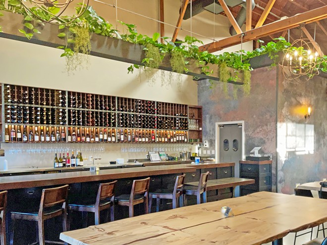 BEVY OF BEVERAGES Enjoy local and international wines by the flight or glass, as well as sake flights, kombucha, beer, cider, and seltzers at Saints Barrel. Bottle purchases of wine and sake&mdash;up to a full case&mdash;are possible as well.
