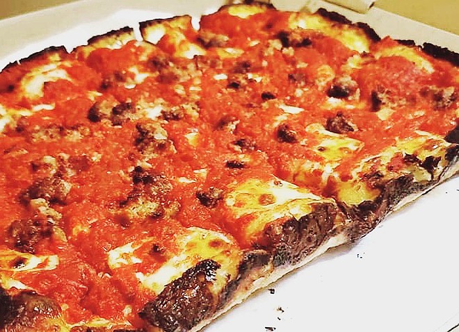 FIVE POUNDS OF CULINARY BLISS If you want a Detroit-style pizza, Benny's Pizza is the place, but acquiring one is no easy task.