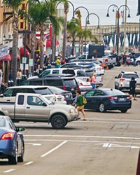 CROWDED At a meeting on Sept. 15, Pismo Beach City Council unanimously passed an urgency ordinance that lays out new requirements and guidelines for sidewalk vendors that City Manager Jim Lewis says will ensure vendors are meeting health and safety standards.