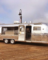 SUNSETS AT THE PIER One of three vintage Airstreams purchased by the city of Pismo Beach will be used as Rib Line's newest location, a food truck serving street food, beer, and wine right on the Pismo pier.