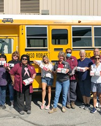 SMALL BUT MIGHTY Paso Robles Joint Unified School District's few school bus drivers enjoy a complimentary KFC lunch.