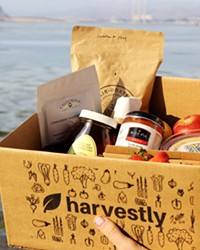 GROCERY STOP Launched just before the COVID-19 pandemic, Harvestly is a one-stop online shop for your local produce and value-added product needs, packaging your order and delivering it to your front door.
