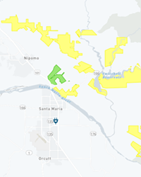 SHUTOFFS More than 450 customers in SLO and northern Santa Barbara counties are without power due to a PG&E Public Safety Power Shutoff on Jan. 19.