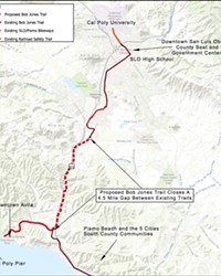 COMPLETING THE TRAIL After receiving a state transportation grant worth $18.2 million, SLO County is closer than ever to completing the 4.4-mile extension of the Bob Jones Trail.