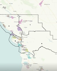THE PATTEN MAP On Nov. 30, the SLO County Board of Supervisors voted 3-2 to adopt the Patten map as part of redistricting. The map makes substantial changes to the current district lines.