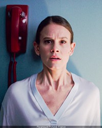 COMING FOR YOU Dr. Rose Cutter (Sosie Bacon) begins seeing disturbing things after witnessing a patient’s traumatic behavior, in Smile, screening in local theaters.