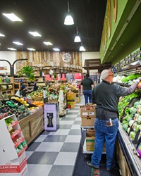 FRESH PRODUCE California Fresh Market has everything you could want in a grocery store: ready-made food, local fruits and veg, organic products, a vast alcohol selection, and whatever home products you might need, making it the county's Best Grocery Store.