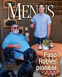 Owner Gary Eberle and winemaker Chris Eberle, along with the official Eberle Standard Poodle greeters, Barbera and Sangiovese [8]