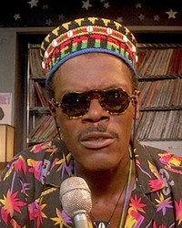 HEAT WAVE Radio DJ Mister Se&ntilde;or Love Daddy (Samuel L. Jackson) dedicates a song to a slain neighborhood fixture in Spike Lee's classic 1989 film, Do the Right Thing, screening at The Palm Theatre in SLO.