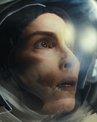 LOST IN SPACE AND TIME After a disaster aboard the International Space Station, astronaut Jo Ericsson (Noomi Rapace) returns to Earth to discover everything is not as she remembers it, in Constellation, streaming on Apple TV Plus.