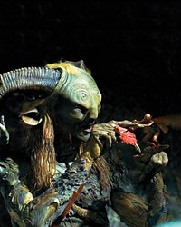 EFFECTS UNDER ONE ROOF :  Getting the chance to create characters is a special effects companys dream come true. "Any kind of character or creature of animation is very difficult to get awarded to an untried studio," Visual Effects Producer Ed Irastorza said. Pictured is Doug Jones as The Faun, with one of the fairies created by Cafe FX.