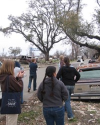 Starting from the ground up Students survey the hurricane-damaged Gulf Coast region, in preparation for the upcoming Design Week 2006, which will focus on the redevelopment of New Orleans.