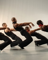 SMALL-TOWN BOYS :  Pictured is a scene from Blues Suite, which was choreographed by Alvin Ailey in 1958, and is now performed as a segment of Ailey Highlights II.