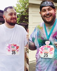 SWEAT, TEARS, AND DYE: A 5K RUN LEFT ME BLUE AND FEELING ACCOMPLISHED