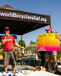 SAVE A LIFE; SEND A BIKE This July 15, SRAM's California Development Center hosts its annual fundraiser for World Bicycle Relief, an organization that gets bikes into the hands of poor people in developing countries.