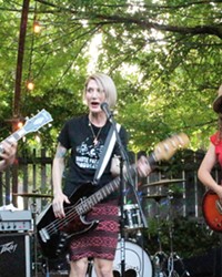 ROCK GODDESSES Hot Tina&mdash;featuring (left to right) Shea Kelly, Alexandra Wenzl, and Rose Hall&mdash;headlines the third annual Ladyfest, a daylong, female-centric music festival at the SLO Guild Hall on July 22.