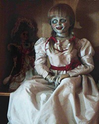 BOO! Annabelle, a doll named after its maker's dead daughter, is embodied by an evil entity in Annabelle: Creation.