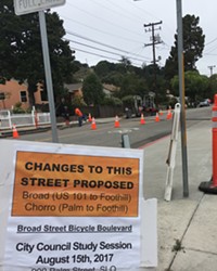 BIKE CITY SLO city will go back to the drawing board on plans for a bike boulevard on Broad and Chorro streets between downtown and Foothill Blvd. The City Council turned down all three design options presented on Aug. 17.