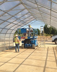 CONSTRUCTING New plant science courses will be offered at Cuesta College, and its north county campus is gearing up with a greenhouse to facilitate the classes.