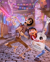 LOS MUERTOS In the animated film Coco, young Miguel journeys to the land of the dead to discover his family's long-held ban on music.