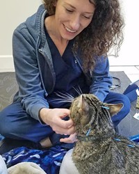 GOOD MEDICINE Veterinarian Rebecca Staple offers rehabilitation and acupuncture for SLO residents’ furry companions at Coastal Veterinary Rehabilitation and Acupuncture in Los Osos.