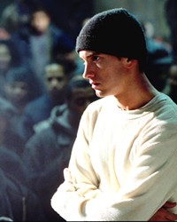 'YOU ONLY GET ONE SHOT' Eminem (pictured) was on top of the rap world when he starred in the 2002 semi-autobiographical film, 8 Mile.