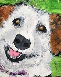 OH, BE JOYFUL When Arroyo Grande artist Jeri Edwards looks at a dog, she sees a pure, unbridled joy that she tries to capture in pieces like Smiley.