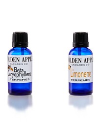 MOLECULES Golden Apple Cannabis Co. sells terpenes like limonene, which has aromas and flavors of citrus, and beta caryophyllene, which is more pepper and cloves, to bars such as Sidecar to mix into their cocktails.