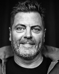 NOT RON SWANSON Actor, comedian, and musician Nick Offerman performs his stand-up at Vina Robles Amphitheatre on Oct. 12.