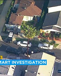 NEW GROUND ABC7 video footage shows FBI and LA County Sheriff's personnel serving a search warrant on the San Pedro residence of Paul Flores.