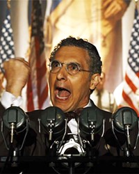 TRAITOR Rabbi Lionel Bengelsdorf (John Turturro) gives a fiery speech to keep America out of World War II despite Hitler's pogrom to kill European Jews, in the excellent HBO alternative-history miniseries The Plot Against America, based on Philip Roth's acclaimed 2004 novel of the same name.