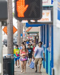 TOURIST TAX Despite coronavirus-related travel restrictions, downtown Pismo Beach was bustling on May 29.
