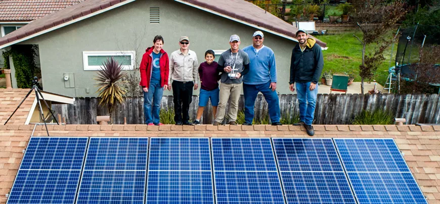 Join SunWork.org for solar training  and volunteer to help install affordable solar in the community.