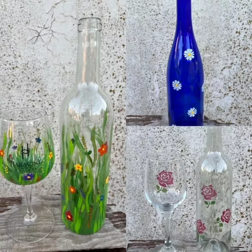 Wine Glass Painting in gorgeous Morro Bay